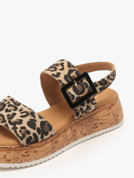 Sandales En Cuir Gabor Beige women 90 vue secondaire 2
