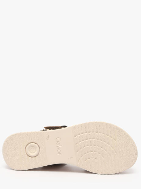 Sandales En Cuir Gabor Beige women 90 vue secondaire 4