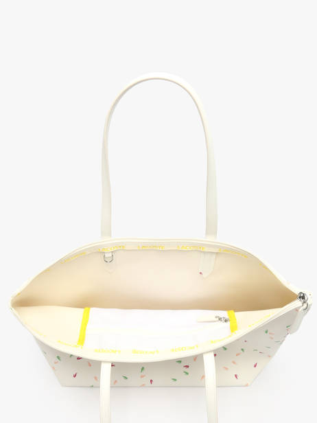 Sac Porté épaule L12.12 Season Lacoste Blanc l12.12 season NF4937SJ vue secondaire 3
