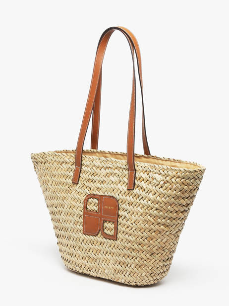 Sac PortÃ© Ã©paule Raphia Paille Nat et nin Beige raphia RA vue secondaire 2