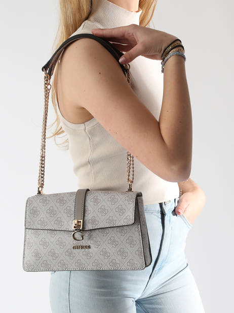 Sac BandouliÃ¨re Zamira Guess Gris zamira SG962921 vue secondaire 1