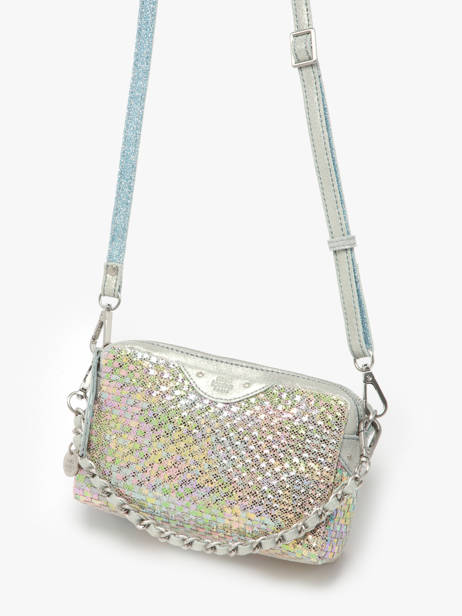Sac BandouliÃ¨re Vintage Cuir Mila louise Argent vintage 2367XSWX vue secondaire 2