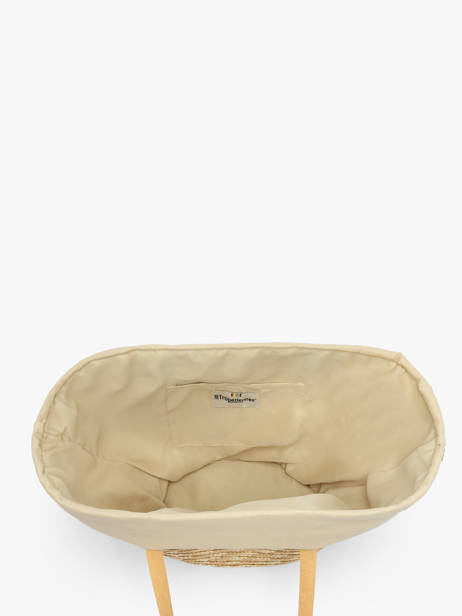 Sac PortÃ© Ã©paule Milos Papier Les tropeziennes Beige milos TZ01 vue secondaire 3