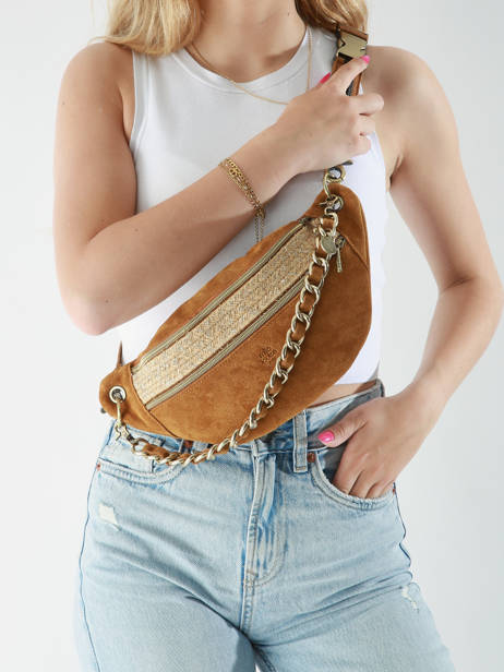 Sac Banane Mila louise Marron vintage 23689V4 vue secondaire 1