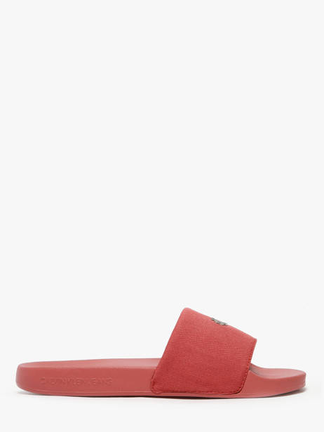 Claquettes Calvin klein jeans Rouge women 1713GAM vue secondaire 2