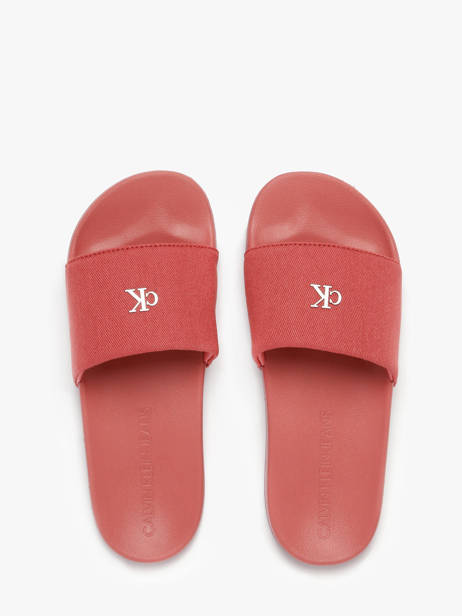 Claquettes Calvin klein jeans Rouge women 1713GAM
