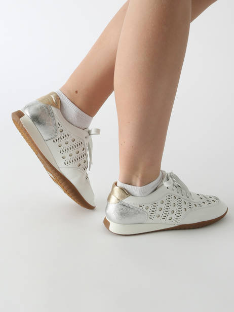 Sneakers Dinus En Cuir Mam'zelle Blanc women CSGLO26 vue secondaire 1