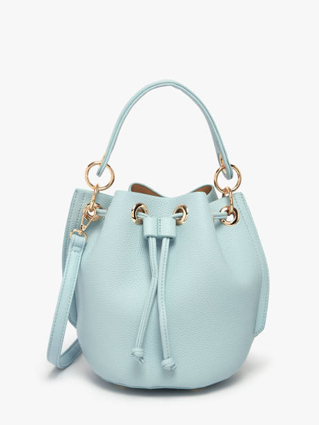 Sac Porté Main Grained Miniprix Bleu grained KL62050