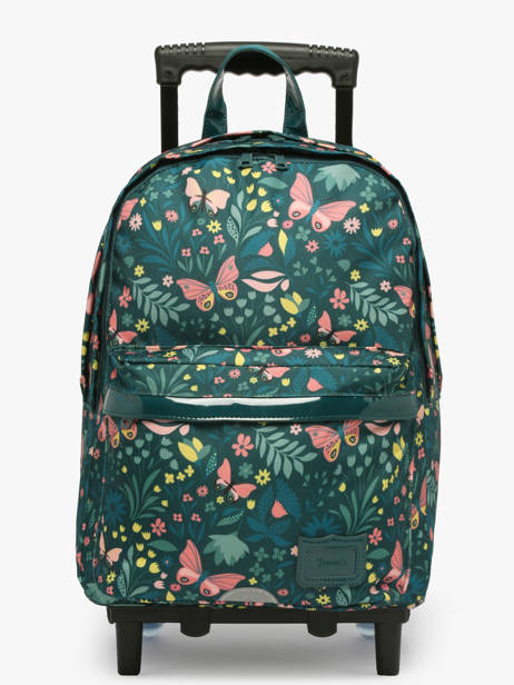 Sac A Dos Ã  Roulettes 2 Compartiments Tann's Vert les fantaisies f 73266