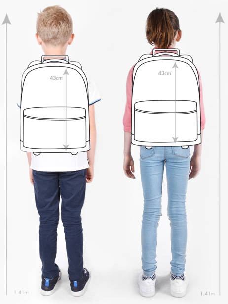 Sac A Dos Ã  Roulettes 2 Compartiments Tann's Vert les fantaisies f 73266 vue secondaire 1