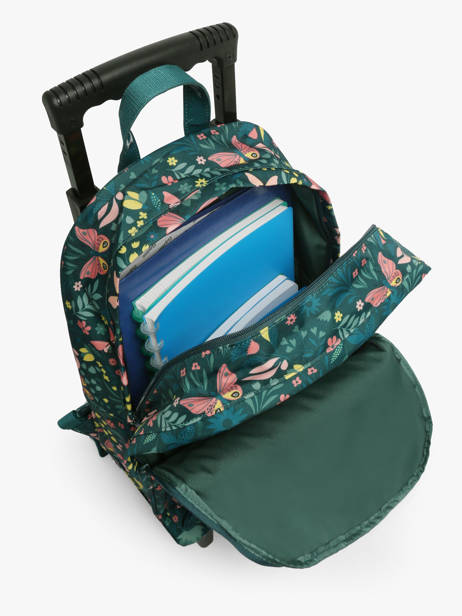 Sac A Dos Ã  Roulettes 2 Compartiments Tann's Vert les fantaisies f 73266 vue secondaire 3