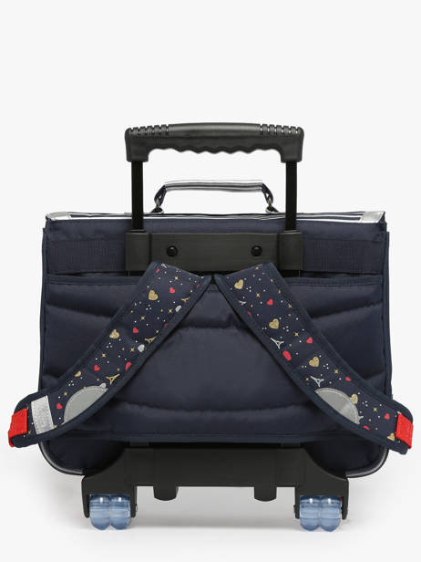 Cartable Ã  Roulettes 2 Compartiments Tann's Bleu les fantaisies f 42321 vue secondaire 4
