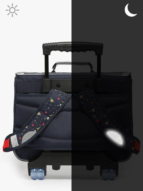 Cartable Ã  Roulettes 2 Compartiments Tann's Bleu les fantaisies f 42321 vue secondaire 6