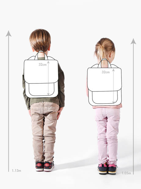 Sac Ã  Dos Hello hossy Bleu cool kids 5 vue secondaire 1