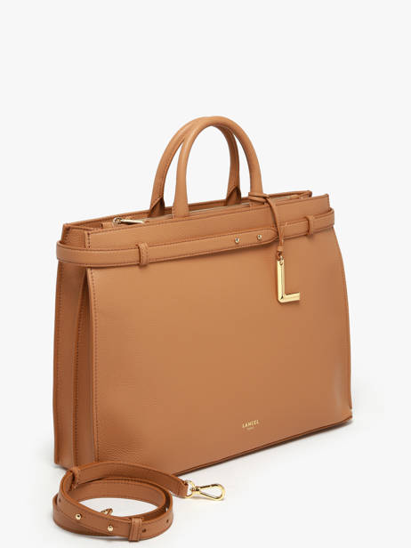 Cabas Faubourg Cuir Lancel Marron faubourg A13792 vue secondaire 2