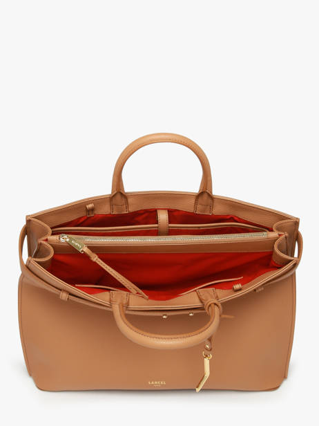 Cabas Faubourg Cuir Lancel Marron faubourg A13792 vue secondaire 3
