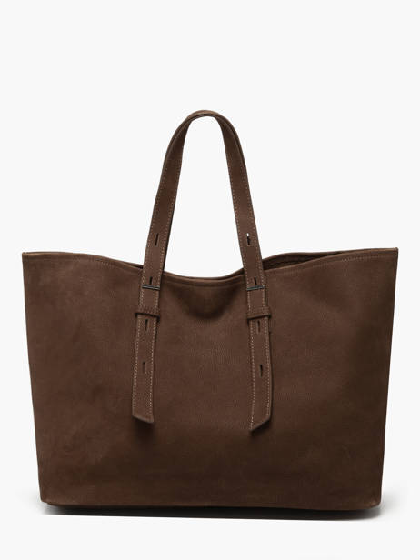 Cabas Cavalier Nubuck Cuir Etrier Marron cavalier nubuck ECAN127M vue secondaire 4
