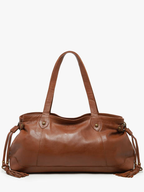 Sac Porté épaule Cow Cuir Basilic pepper Marron cow BCOW80