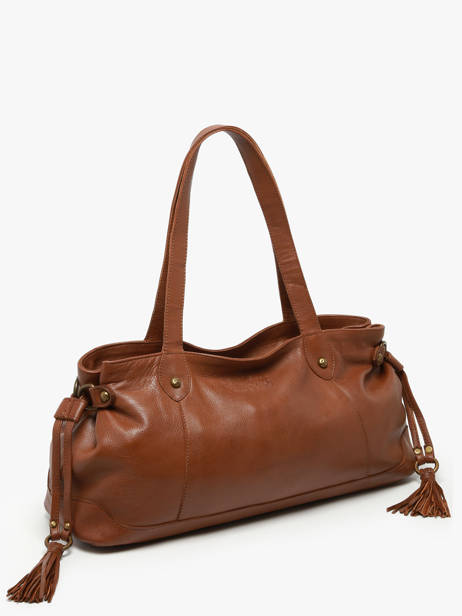 Sac Porté épaule Cow Cuir Basilic pepper Marron cow BCOW80 vue secondaire 1