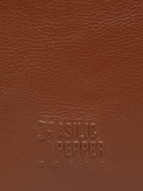 Sac Porté épaule Cow Cuir Basilic pepper Marron cow BCOW80 vue secondaire 4