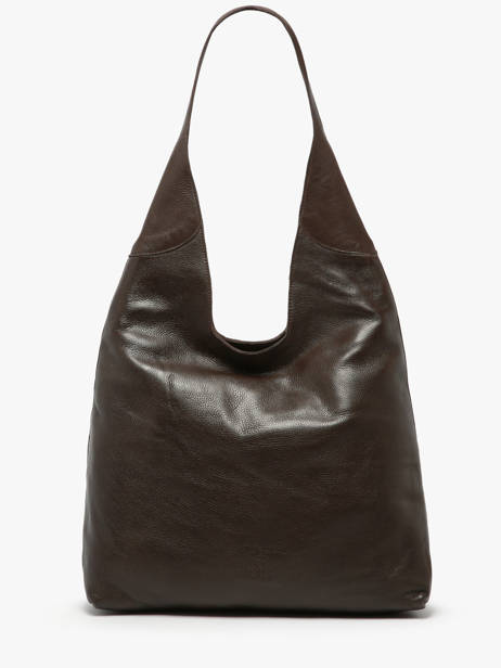 Sac Porté épaule Cow Cuir Basilic pepper Marron cow BCOW2L vue secondaire 4