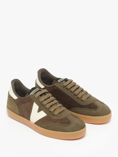 Sneakers En Cuir Victoria Vert women 1126220 vue secondaire 1