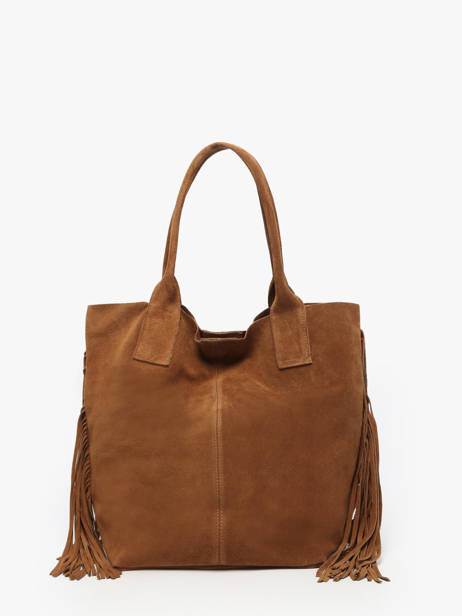 Sac Porté épaule Velvet Cuir Milano Marron velvet VE241114 vue secondaire 4