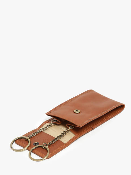 Porte-clefs Marina Cuir Katana Marron marina 753025 vue secondaire 1