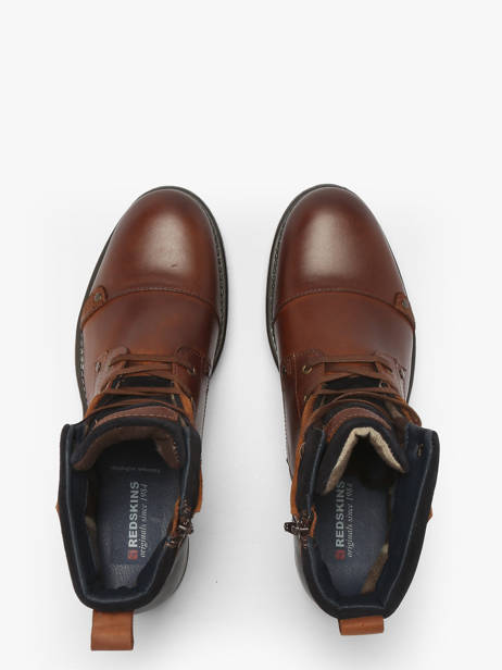 Bottines Yedos En Cuir Redskins Marron men YEDOS vue secondaire 3