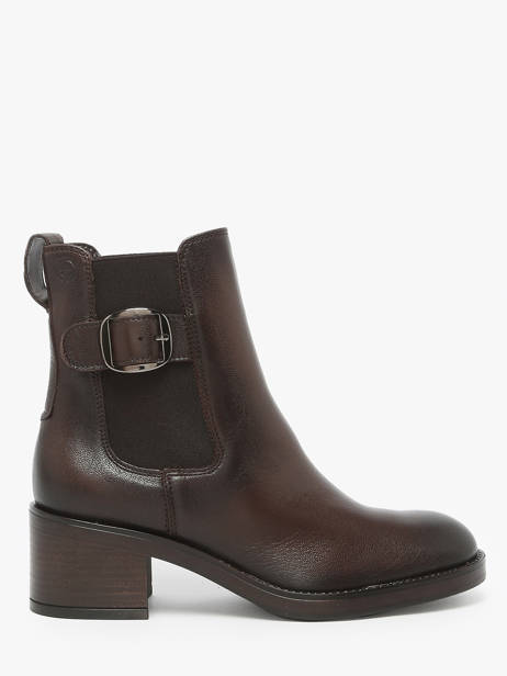 Bottines à Talon En Cuir Tamaris Marron women 45