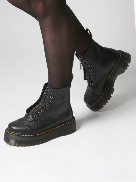 Bottines Sinclair En Cuir Dr martens Noir women 22564001 vue secondaire 1