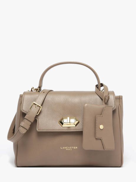 Sac Porté Main Mademoiselle Grace Cuir Lancaster Marron mademoiselle grace 102