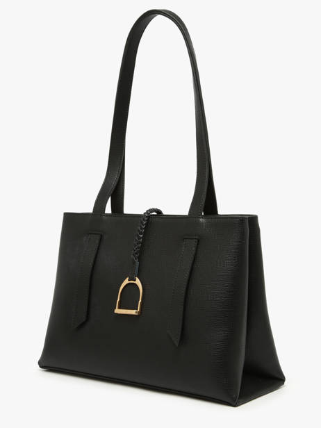 Sac Porté épaule Torsade Cuir Etrier Noir torsade ETOS173L vue secondaire 2