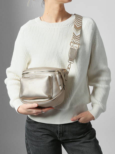 Sac Banane Miniprix Or sangle Z83047 vue secondaire 1