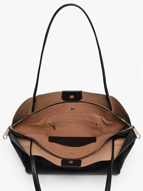 Sac Porté épaule Ida Double Cuir Lancaster Noir ida double 86 vue secondaire 3