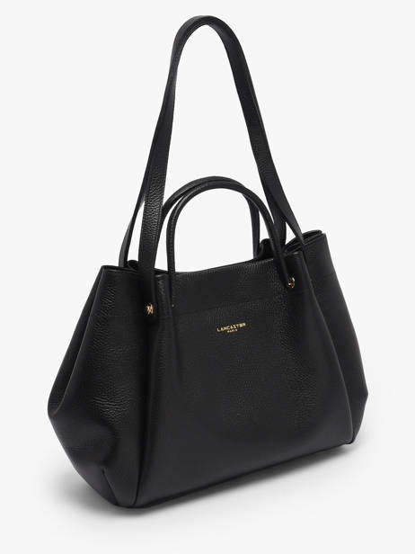 Sac Porté épaule Foulonne Double Louisa Cuir Lancaster Noir foulonne double louisa 90 vue secondaire 2