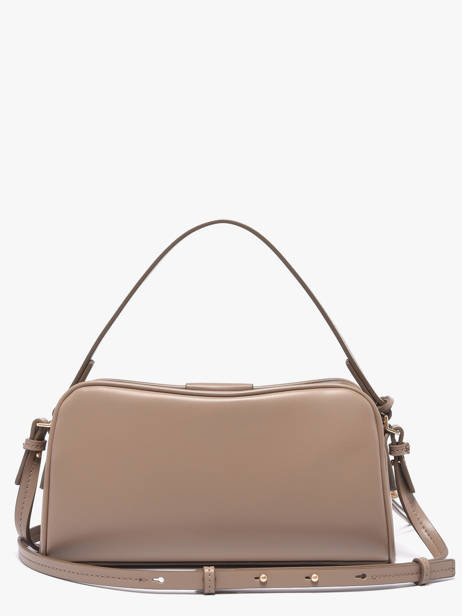 Sac Bandoulière Emblem Trio Polyurethane Calvin klein jeans Beige emblem trio 4F3370G vue secondaire 4