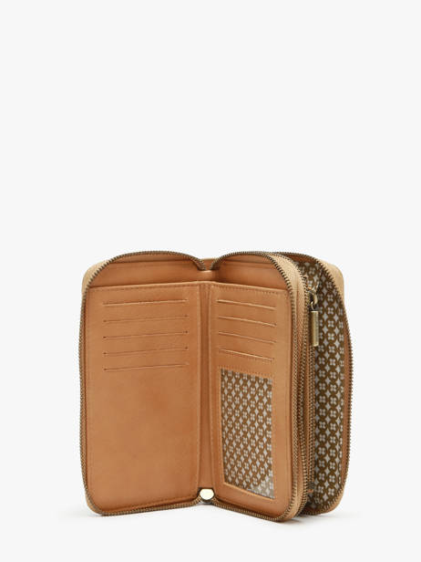 Portefeuille Cuir Mila louise Beige vintage 3875XC vue secondaire 1