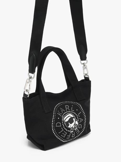 Sac Bandoulière K Ikon Coton Karl lagerfeld Noir k ikon B2W50074 vue secondaire 2