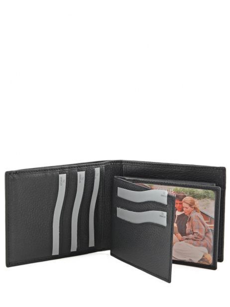 Portefeuille Cuir Crinkles Gris caviar 14023 vue secondaire 3