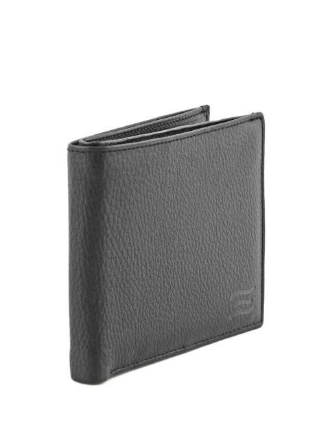 Portefeuille Cuir Crinkles Gris caviar 14023 vue secondaire 1