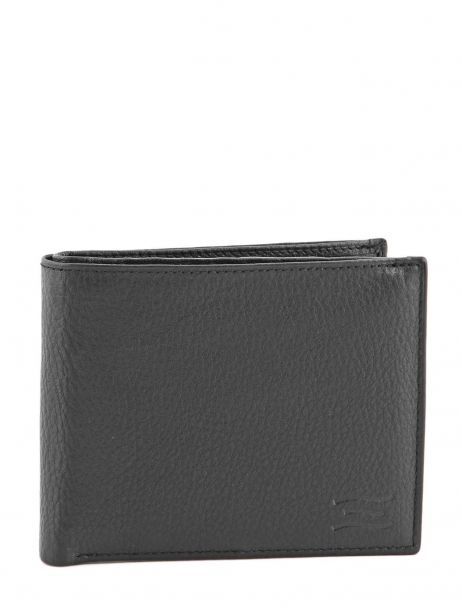 Portefeuille Cuir Crinkles Gris caviar 14023