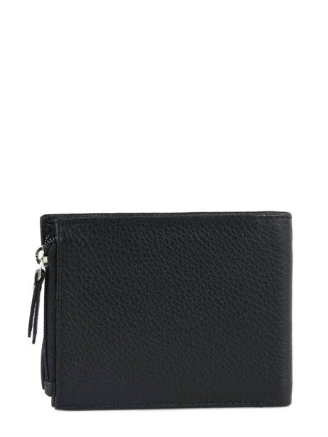 Portefeuille Cuir Crinkles Gris caviar 14260 vue secondaire 2