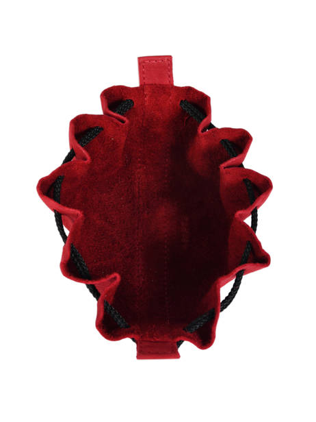 Porte-monnaie Etincelle Nubuck Cuir Etrier Rouge etincelle nubuck EETN655 vue secondaire 1