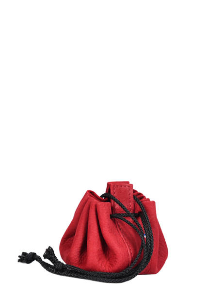 Porte-monnaie Etincelle Nubuck Cuir Etrier Rouge etincelle nubuck EETN655 vue secondaire 2