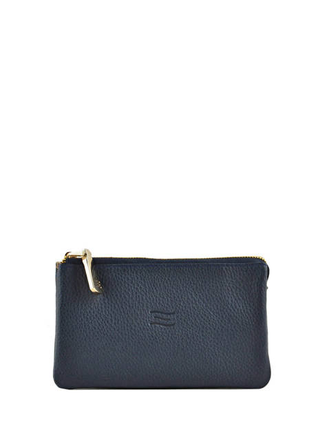 Portefeuille Caviar Cuir Crinkles Bleu caviar 14196