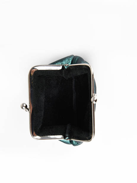Porte-monnaie Etincelle Irisée Cuir Etrier Bleu etincelle irisee EETI654 vue secondaire 1