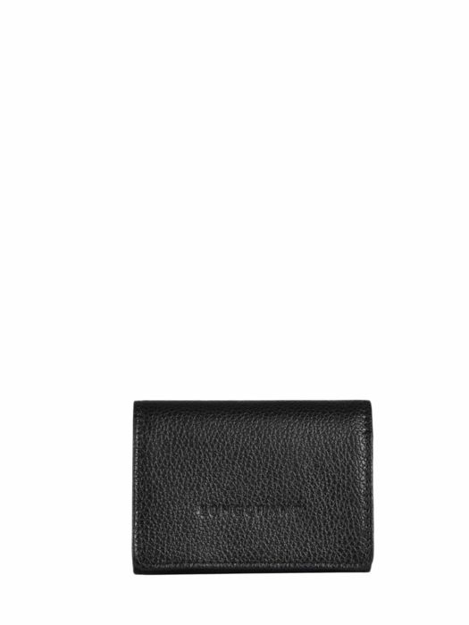 Longchamp Le foulonné Porte-monnaie Noir