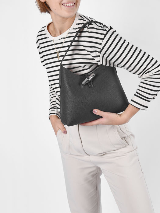 Longchamp Roseau Besaces Noir