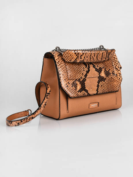 Sac Ã  Main M Ninon Python Lancel Marron ninon A09370 vue secondaire 3